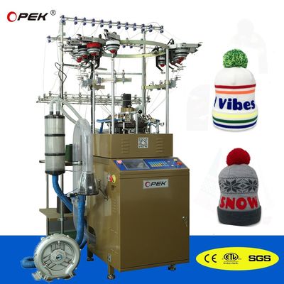 OPEK 高速円形風力防止帽子とスカーフ ニット機 ジャックワードパターン
