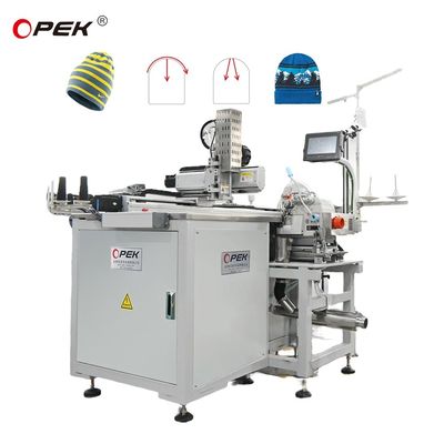 フラットベッド OPKE-300HS フルオートマティック コンピュータ化 帽子用工業用縫製機 1500W