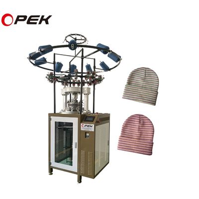 1X1 2X1 2X2 Rib Beanie/Manchuffの生産のためのコンピュータ化されたOpek Rib Hat編み機
