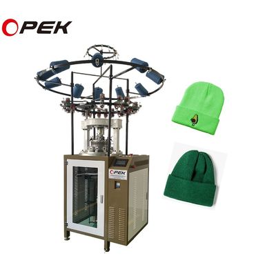 コンピューター化 Opek 円形編み機とリブハット生産のための性能