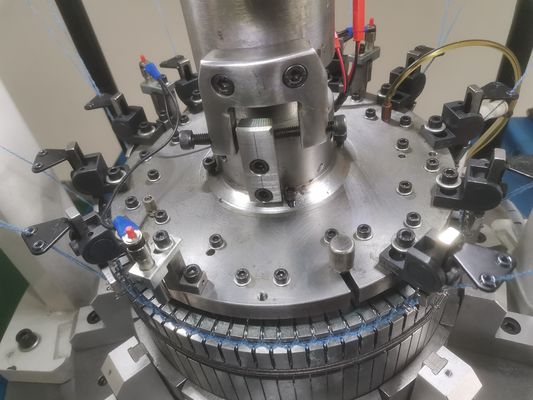 高速二重編み方法 リブ編み帽子 家庭用編み機