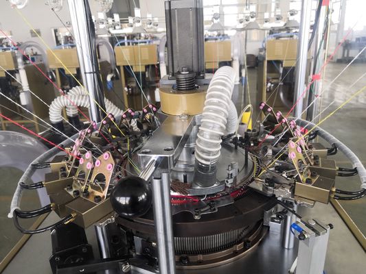 足球ファン スカーフとベニー 双重編み法による製造機器