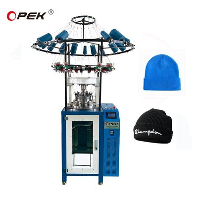 完全にコンピュータ制御 OPEK 高速リブハットキャップビーニー 円形編み機
