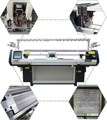 コンピュータ化セーター フラットネクタイマシーン 1.6m/S 速度とジャッカード能力