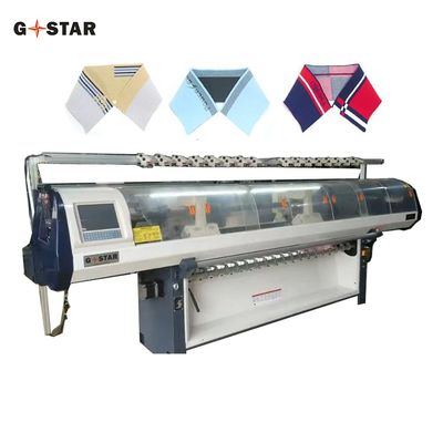 スピード ジャックワード トリコトーマス ダブルキャリッジカラー 80インチOPEKのフラット編み機