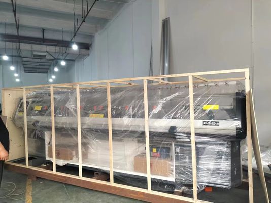 低保守コストとダブルキャリッジカラーのための80インチフラット編み機