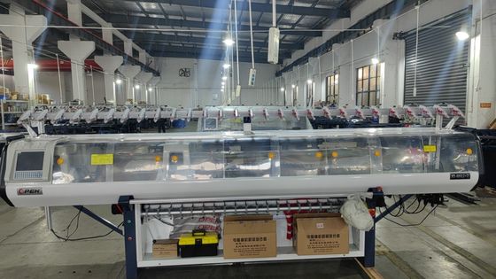低保守コストとダブルキャリッジカラーのための80インチフラット編み機