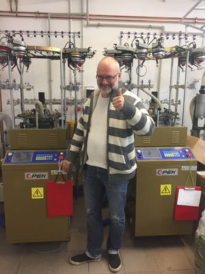 タッチスクリーン オペック ニット スローチ 帽子作りの機械 完全自動アラーム