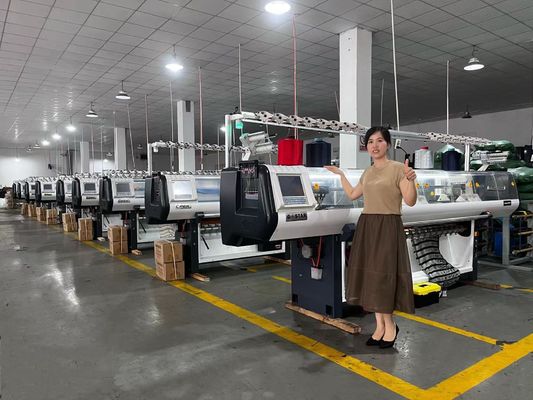 高速 完全 コンピュータ化 フラット コラー 編み 機 で 生産 力を 向上 さ せる