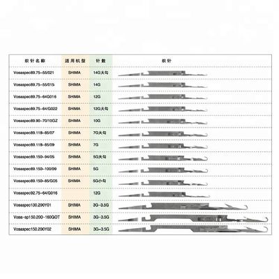 ストール編み機針 VOSASPEC89.75-64/G022 12G編みシステム用