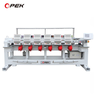 2000W OPEK 6 ヘッド キャップTシャツ帽子フラット衣類のための工業コンピュータ刺身機械