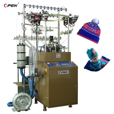 1KW 完全コンピュータ化 ジャックアード・ベニー帽子とスカーフ編み機 編み帽子